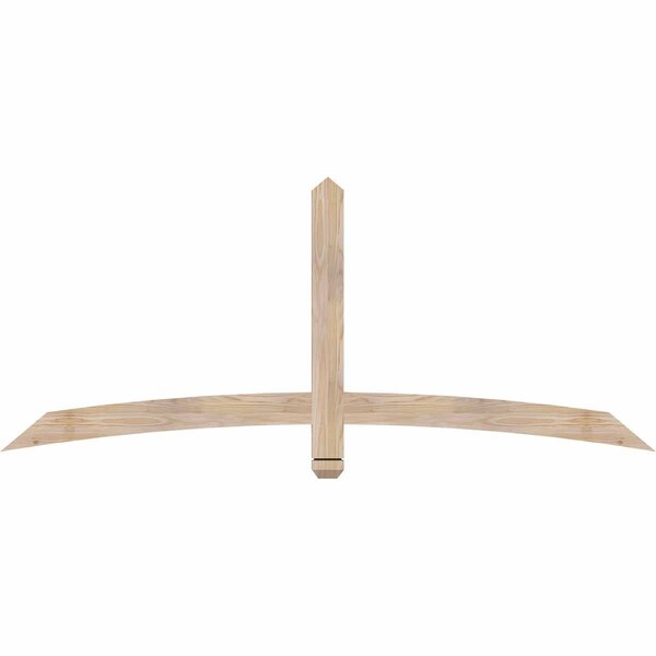 Ekena Millwork Bellingham Smooth Timber Gable Bracket, Douglas Fir, 72"W x 30"H x 1 1/2"D x 3 1/2"F, 10/12 Pitch GBW072X30X0204BEL00SDF - main